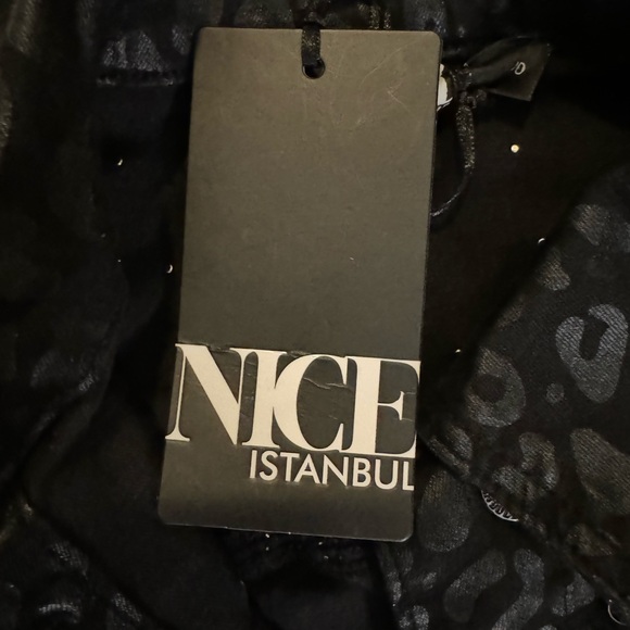 NWT Nice Istanbul Animal Print Coat with Rhinestones Size 40/M - Picture 5 of 7